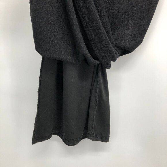 boohoo Solid Black Cowl Neck slinky full length Maxi Dress size 12 - Picture 7 of 15